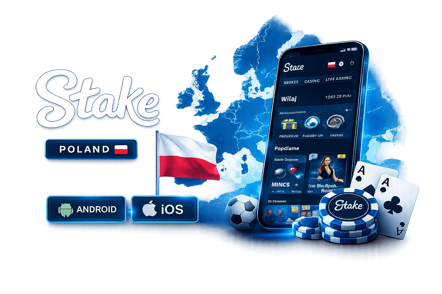 Aplikację Stake można pobrać w kilka sekund.