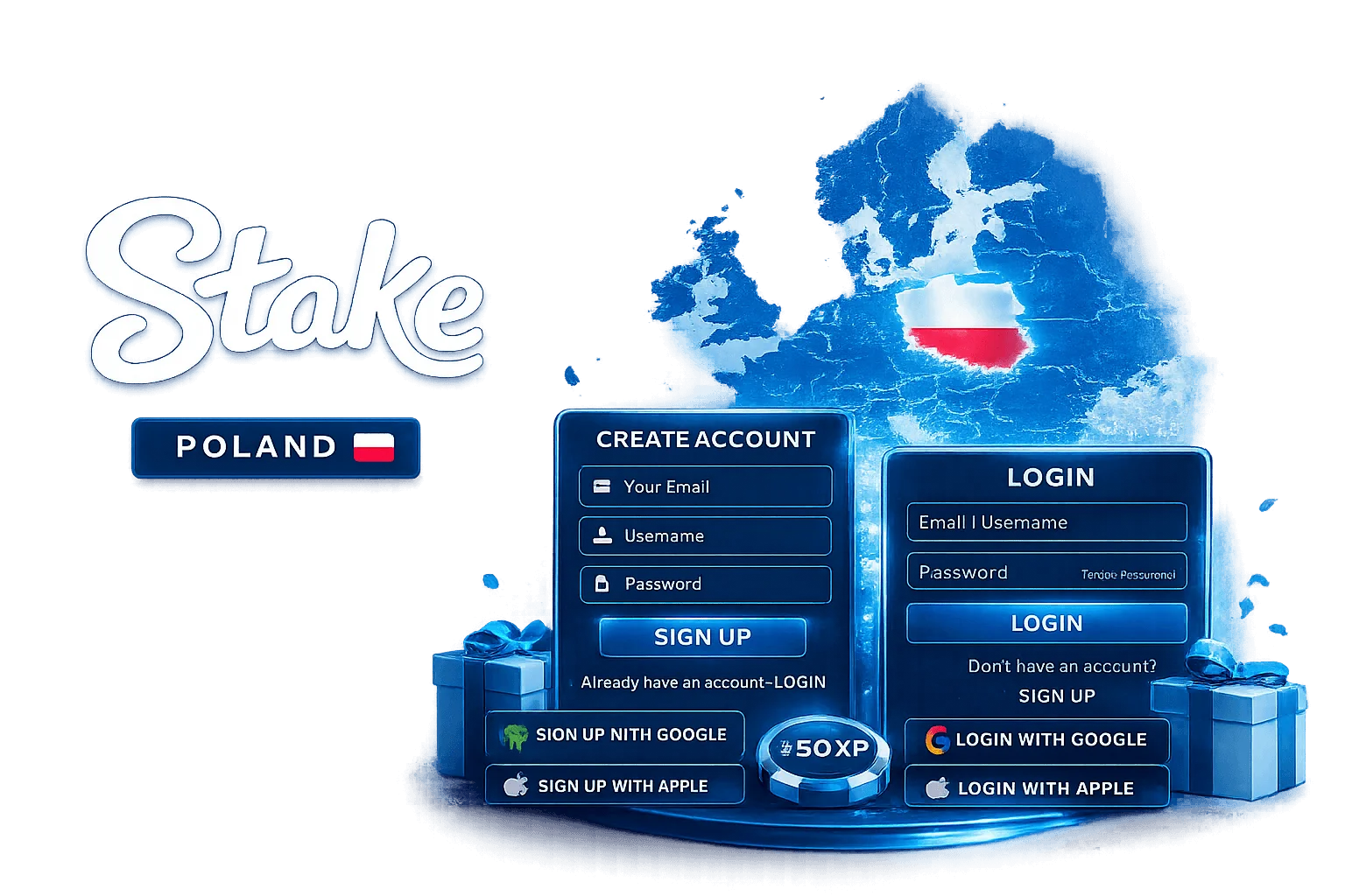 Zarejestruj się w serwisie Stake i odbierz bonusy.